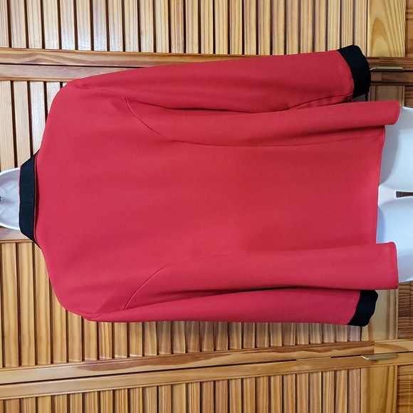 Retro Vintage Red and Black Tailored Suit Jacket with an insert sz L - Picture 6 of 6